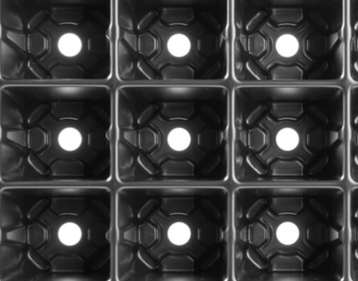 Ellepot Tray ACT30104 ø30 Minimum contact between the tray & Ellepot to eliminate root deformation